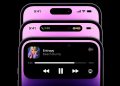 Examples of Dynamic Island animation on iPhone 14 Pro.