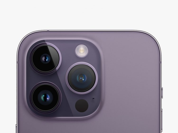 Closeup of iPhone 14 Pro camera