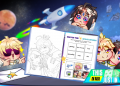 Galaxy-Boy Delivery VTuber Printables! Upcoming Kids Show featuring two VTubers on YouTube