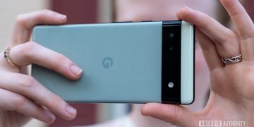 google pixel 6a camera in hand