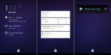 Android Lock Screen Widgets