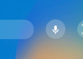 GIF of various Google Search Lock Screen widgets, including a rounded rectangular Search bar and four circular widgets for Voice, Lens, Translate via Lens, Shopping via Lens and Homework via Lens.