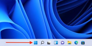 Windows 11 Start Menu button in taskbar