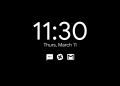 Samsung Always on Display clock.