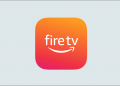 Amazon Fire TV logo on a solid background color.
