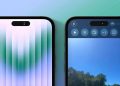 Renders showing the iPhone 14 Pro's new pill-shaped notch, privacy indicators, and new Camera app UI.