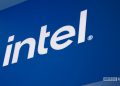 Intel logo angled MWC 2022