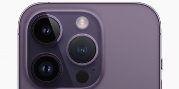iPhone 14 Pro's triple-lens camera system.