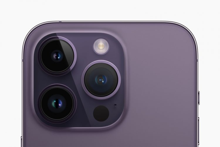 iPhone 14 Pro's triple-lens camera system.