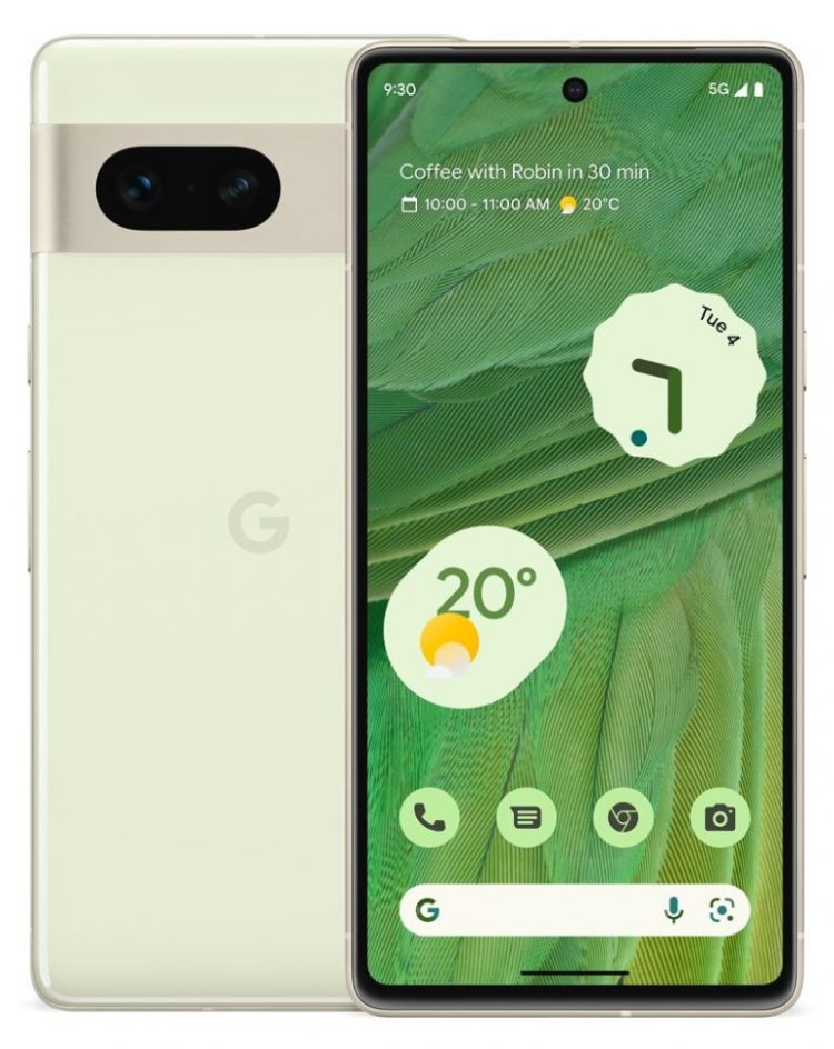 Leaked renders of Google's Pixel 7.