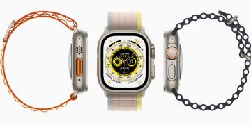 Apple Watch Ultra on a white background.