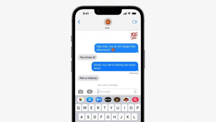You can unsend messages in iOS 16.