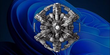 UnstableFusion logo on a Windows wallpaper