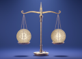 A scale signaling The Flippening by equally weighing Bitcoin and Ethereum