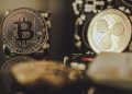 Golden BTC Bitcoin and XRP Ripple Coins
