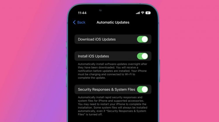 You can undo automatic security patches in iOS 16