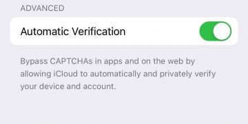 iOS 16's CAPTCHA bypass feature.
