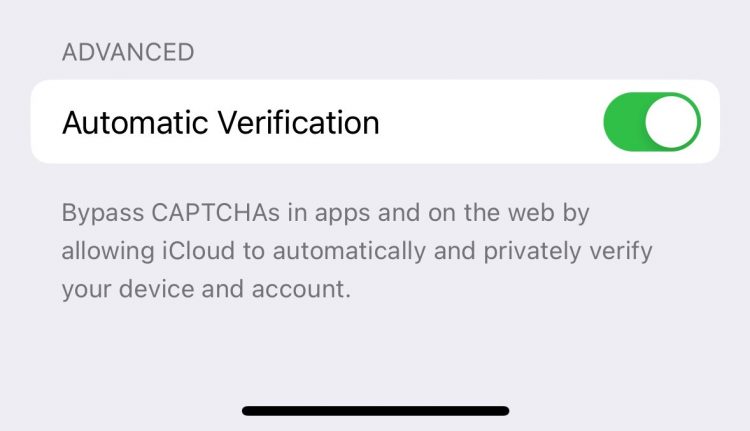 iOS 16's CAPTCHA bypass feature.