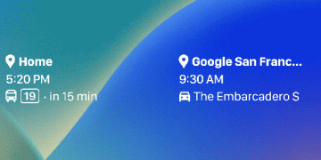 Google Maps Lock Screen widgets on iOS 16.