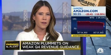 Amazon misses on revenue, stock plummets on weak fourth quarter guidance
