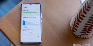 samsung galaxy s22 battery display