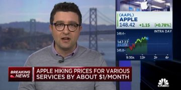 Apple is increasing its price for numerous services by a dollar