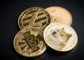Dogecoin, litecoin, etheteum and bitcoin, Markets: Dogecoin reenters top 10 tokens by market cap, Bitcoin and Ethereum up