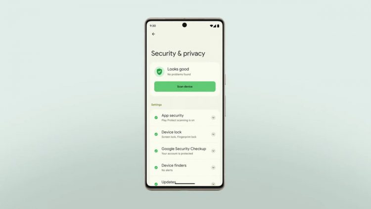 phone with security settings