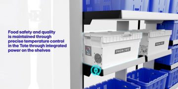 Phononic temperature controlled tote for food safety