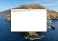 Terminal window on a macOS Catalina desktop.