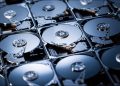 Photo of the internals of hard drives