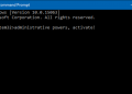 An Administrator Command Prompt window on Windows 10.