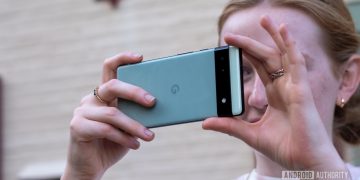 google pixel 6a in hand landscape