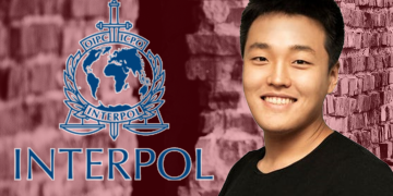 Do Kwon and Interpol logo