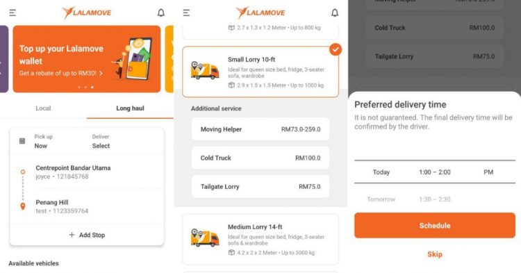 Lalamove Malaysia's on-demand interstate ecommerce deliveries