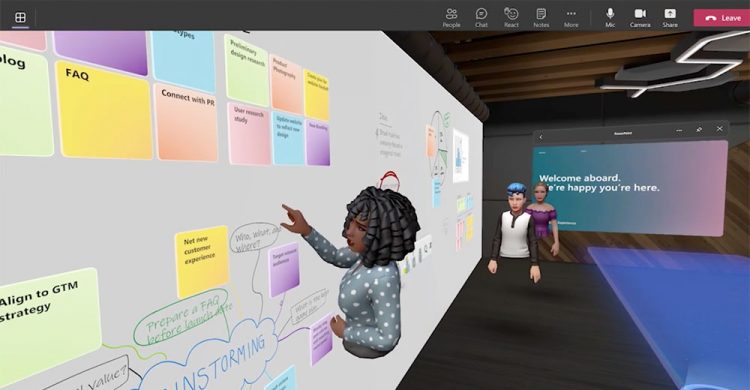 Microsoft Teams Virtual Meeting Space
