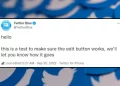 Twitter’s edit button is finally here: Platform’s Twitter Blue handle sends out the first edited tweet
