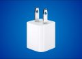 An old 5W Apple phone charger