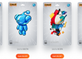 Four Reddit NFT Avatars, on Reddit's NFT platform