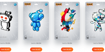 Four Reddit NFT Avatars, on Reddit's NFT platform