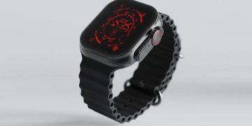 Apple Watch Ultra dark side concept.