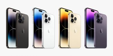 Apple iPhone 14 Pro and Pro Max in different colors