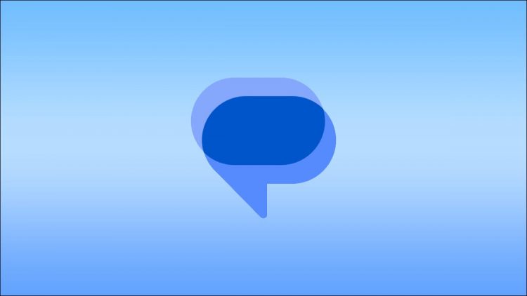 Google Messages 2022 Logo on Blue Gradient