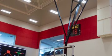 Toronto Raptors OVO Athletic Centre net with cameras