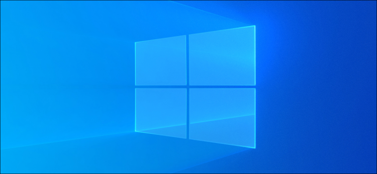 Windows 10's light desktop background.
