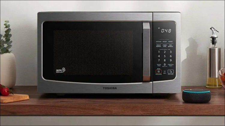 A Toshiba smart microwave.