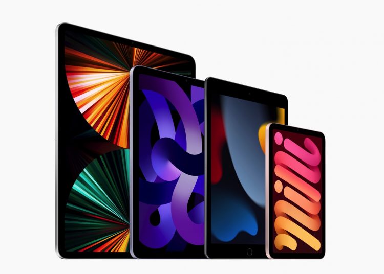 Apple's iPad lineup as of March 2022