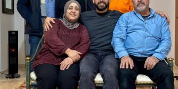 The Kawamleh Family at their home.