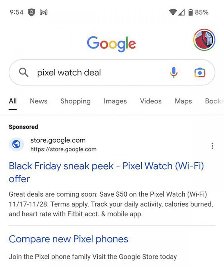 Pixel Watch Black Friday Deal