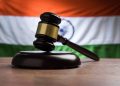 Indian Flag with Gavel